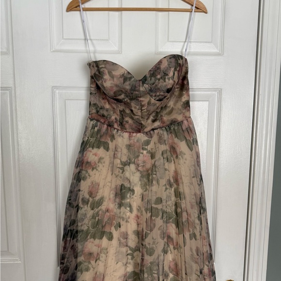 Most Beautiful Day Ivory Multi Floral Print Dress Lulus - Picture 3 of 6
